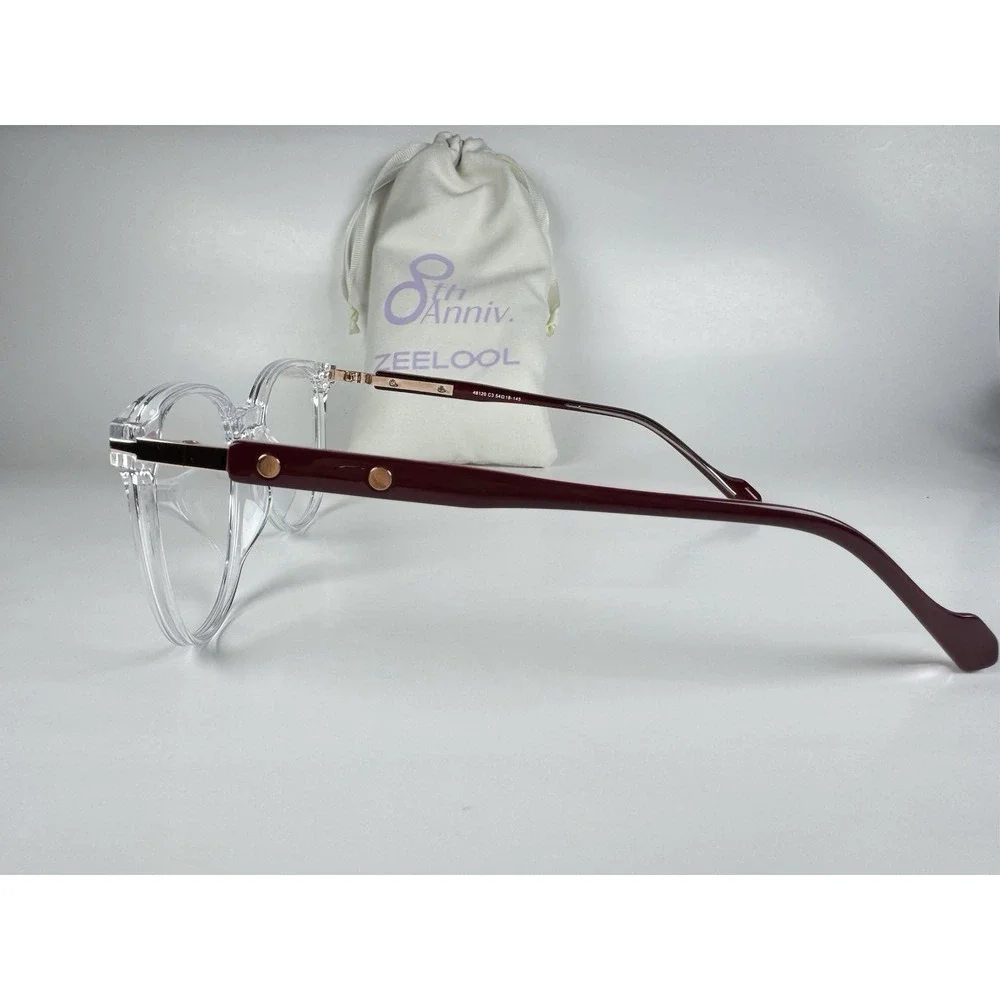 ZEELOOL Eyeglass FRAMES ONLY! Crystal- 48120 C3 54 18-145‎